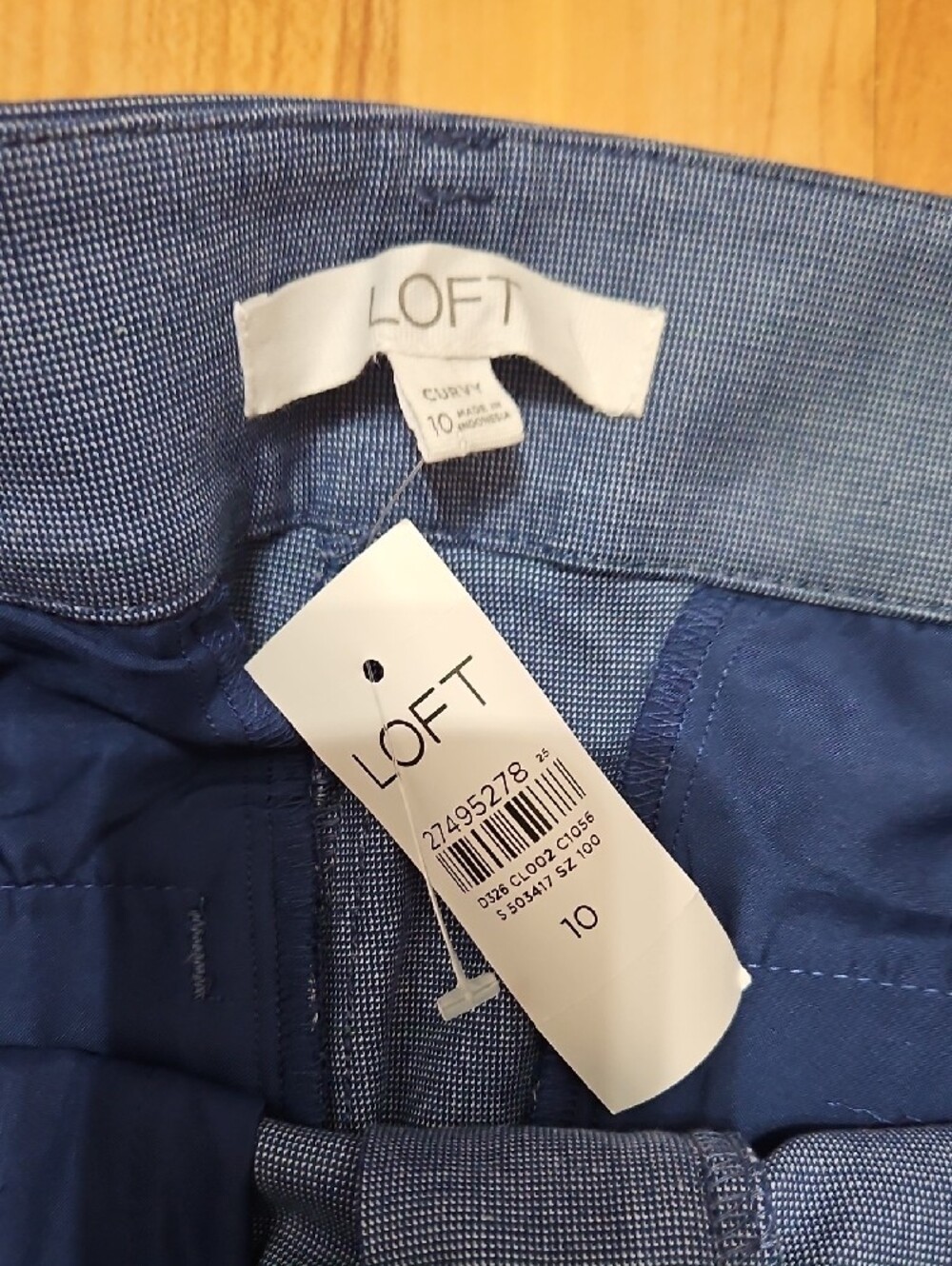 LOFT Slate Blue Women's Tailored Trousers- The Riviera Pant - Picture 2 of 7